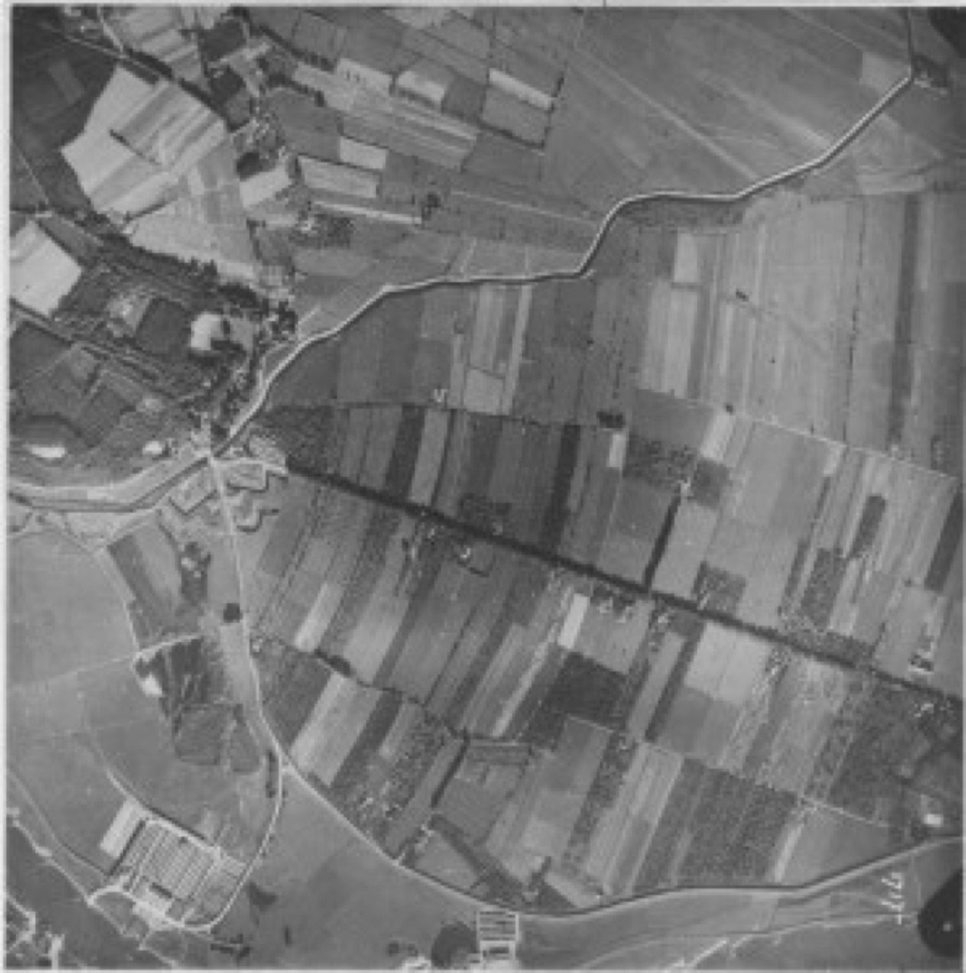 Aerial photo of the Grebbeberg terrain, 1939