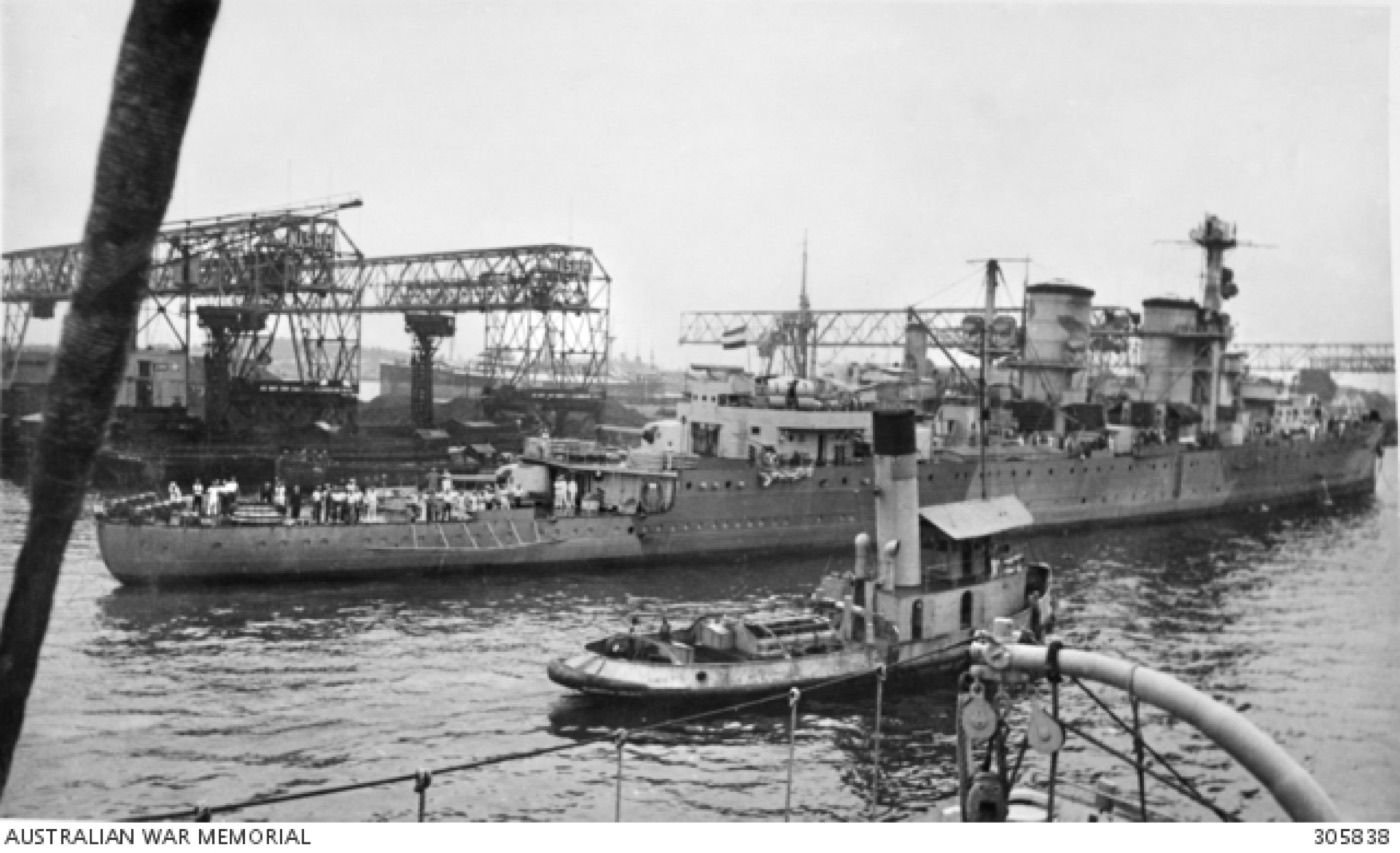 The light cruiser Hr. Ms. Java at Batavia