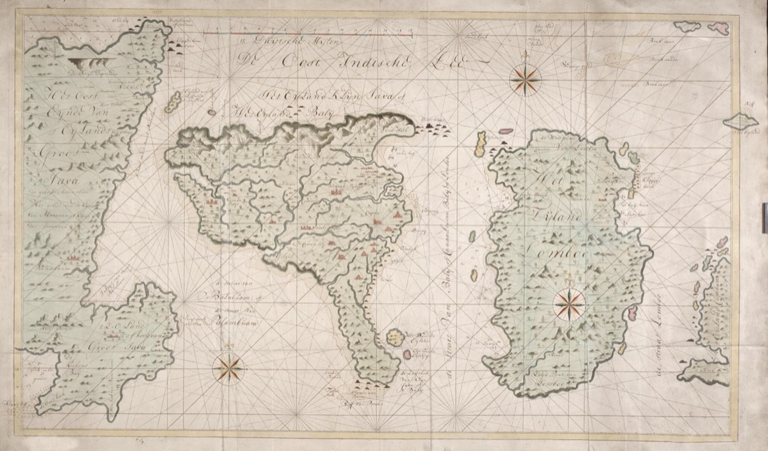 Map of Bali and Lombok