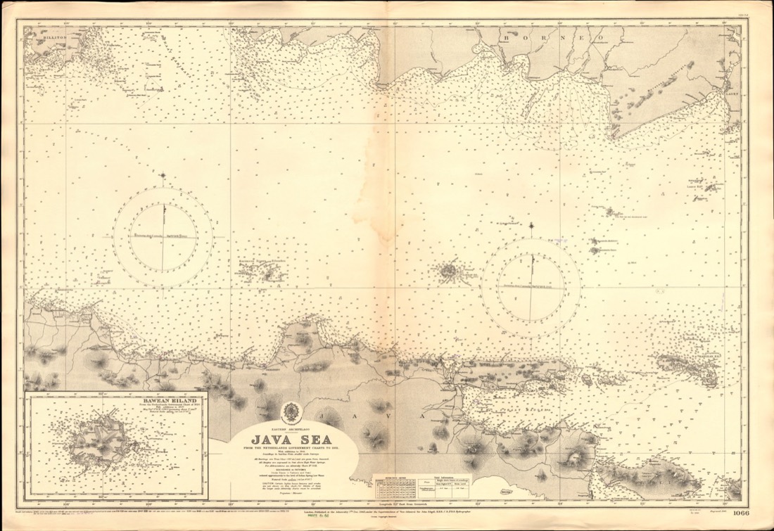 Admiralty Chart No. 1066 — Java Sea