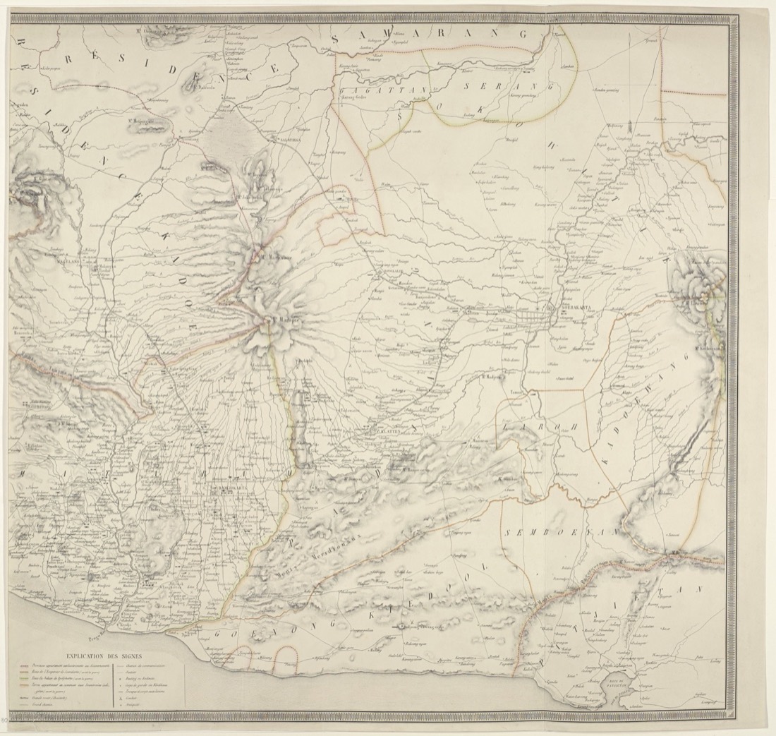 Java, eastern half, during the Java War, 1830