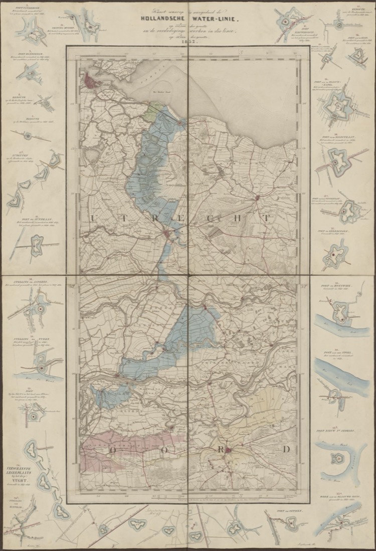 The New Dutch Waterline (Nieuwe Hollandse Waterlinie), 1852
