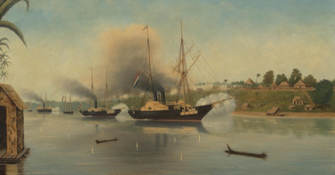Bombardment of the Sultan of Jambi's Kraton, 8 September 1858