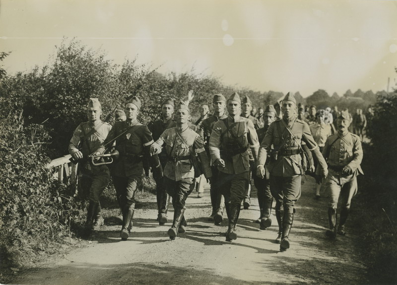 Detachment of the 8th Regiment Infanterie from Arnhem marching in the Vierdaagse, July 1931