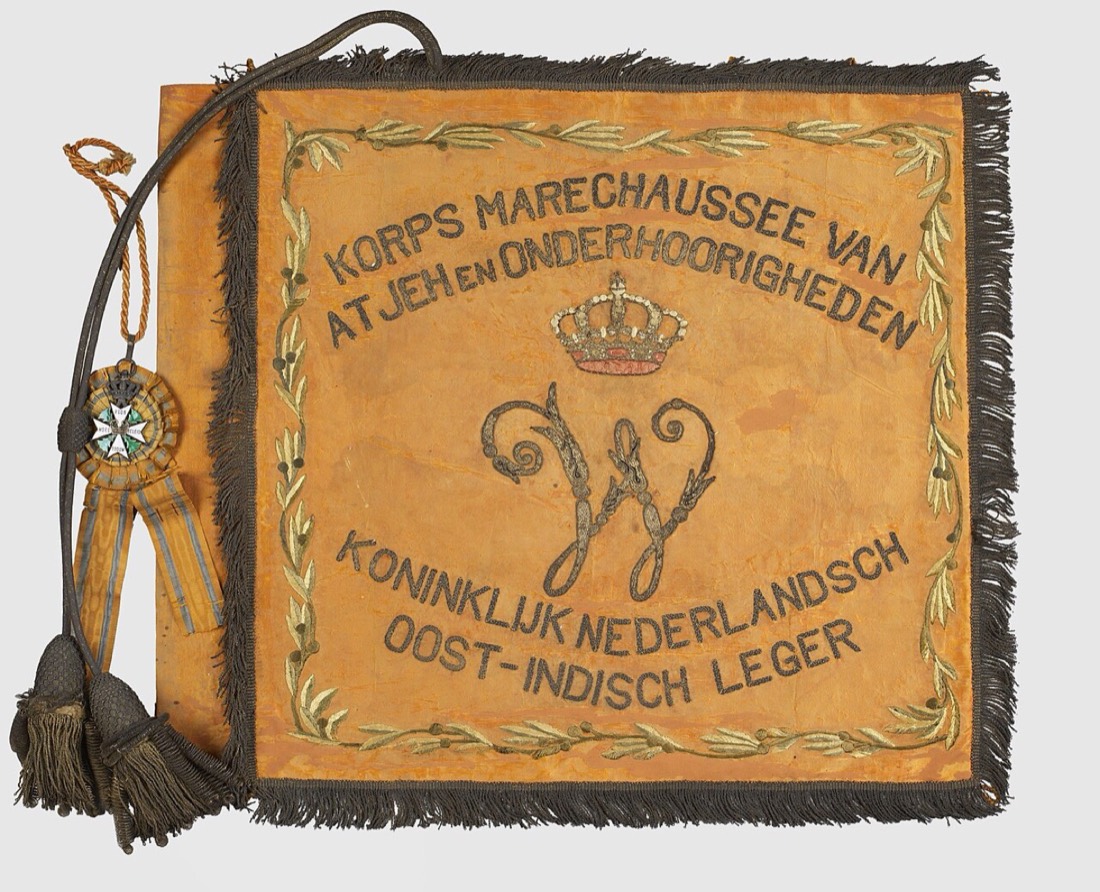 Vaandel of the Korps Marechaussee, on display at Bronbeek